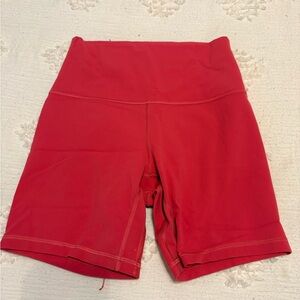 Lululemon align high waisted short 4” in raspberry
